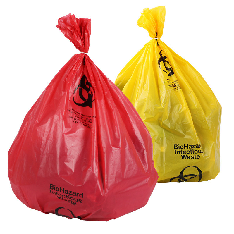 Heavy Duty Hospital Waste Bags , Biohazard Medical Waste Bags