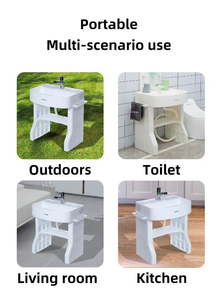 Simulated Baby Bathroom Hand Washing Basin Child Size Sink With Plastic Stand