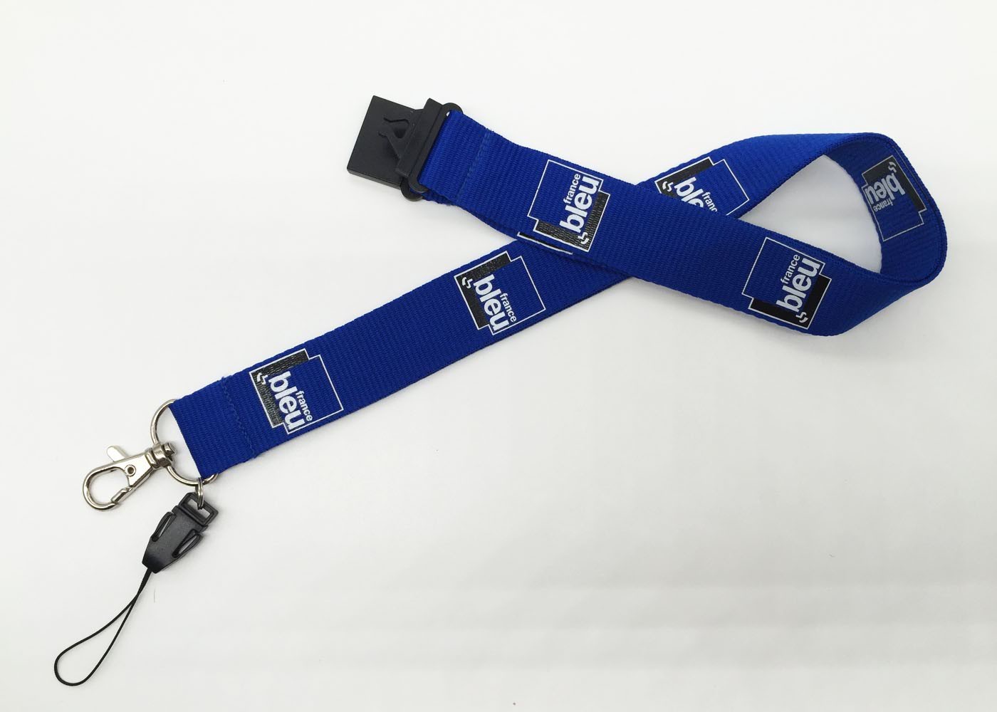 Fashionable Red Silk Screen Lanyards Heat Transfer Lanyard With Yellow Stars