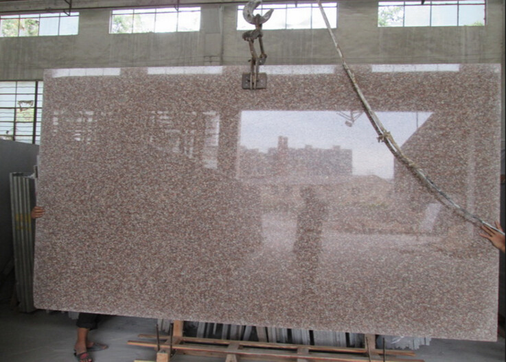 G687 Peach Flower Red Granite Stone Slabs For Bathroom Wall Tiles