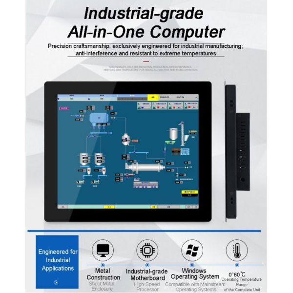 21.5 Inch Metal Case for Android Embedded Industrial Computer Application Touch Screen Monitor Manufacture Pc Computer Frame Monitor Ip65 Waterproof