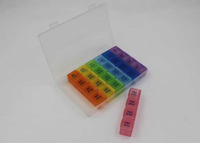 Multifunctional One Month Plastic Pill Box Drug Container For Family