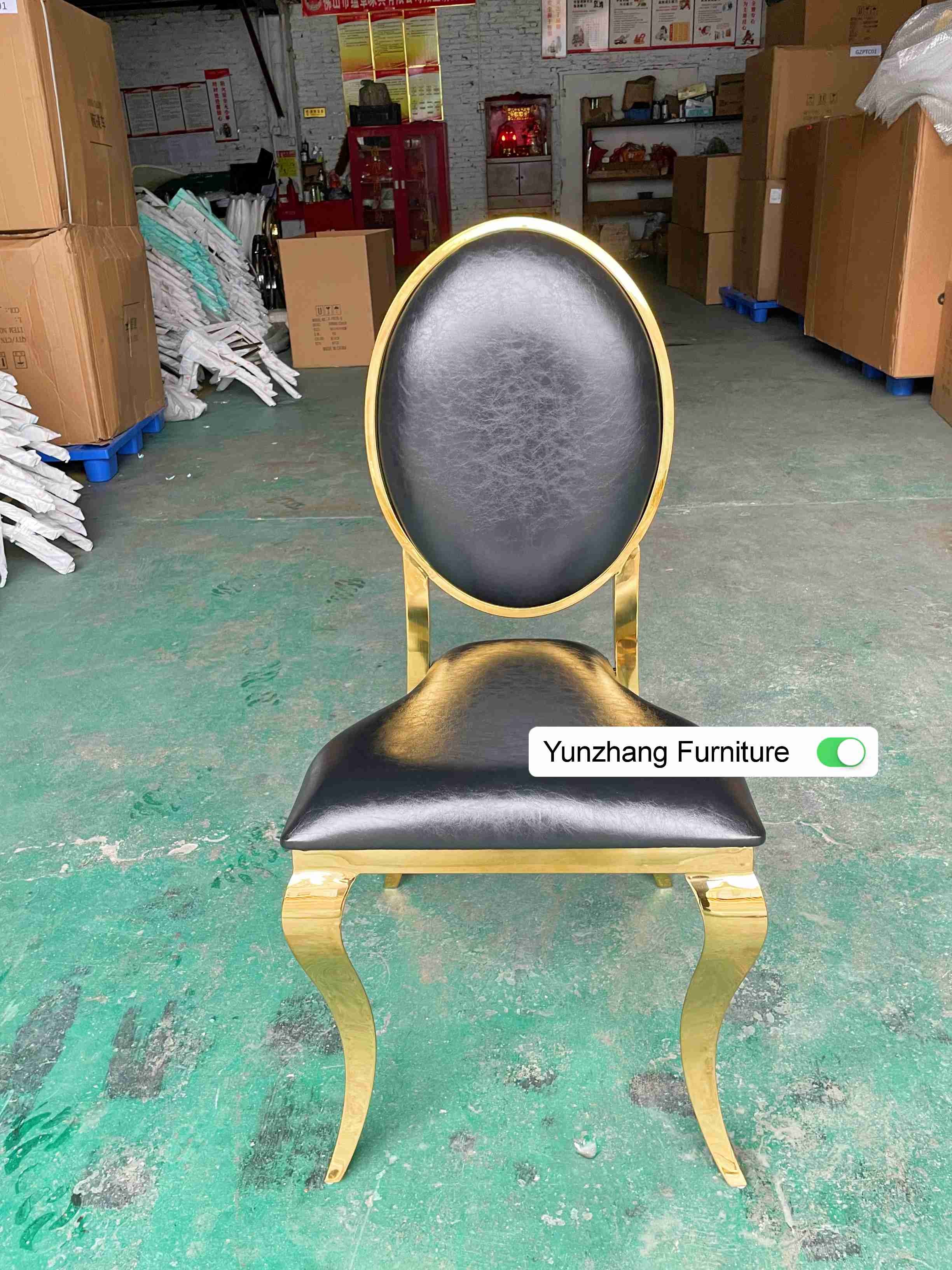 Traditional Stainless Steel Stackable Event Chairs Round Back Rental W50xD65xH92cm