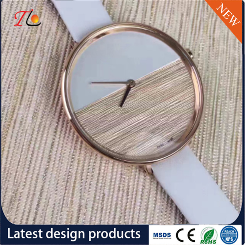 Wholesale Ladies Wrist Watch PU Band/Strap Alloy Case Fashion Watch Custom Logo Simple Style Round Dial