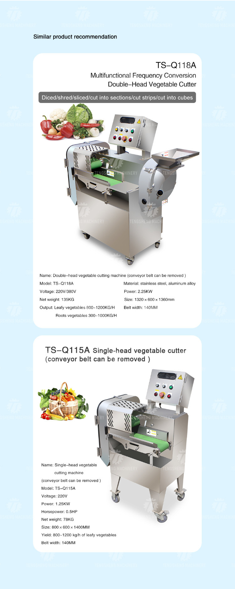 180KG Large canteen commercial potato slicing multi-functional single head vegetable leaf slicing machine made in Taiwan