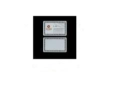 Buy cheap Sublimation Hollow Out S-shape Name Card product