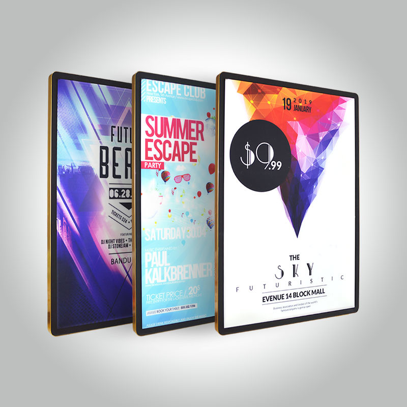 Frameless Fabric Graphic Pvc LED Advertising Light Box With Push - Lock 24v / 3w