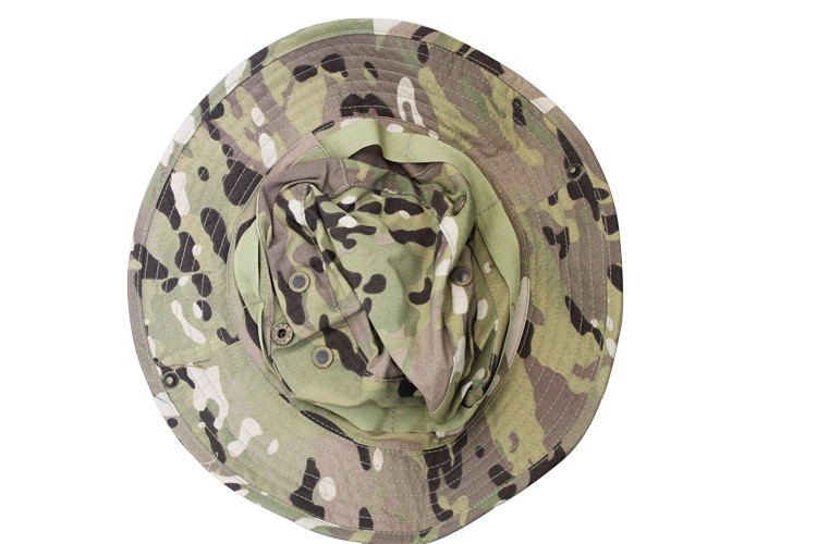 Jungle Military Boonie Cap Camouflage Bucket Hats With Strings