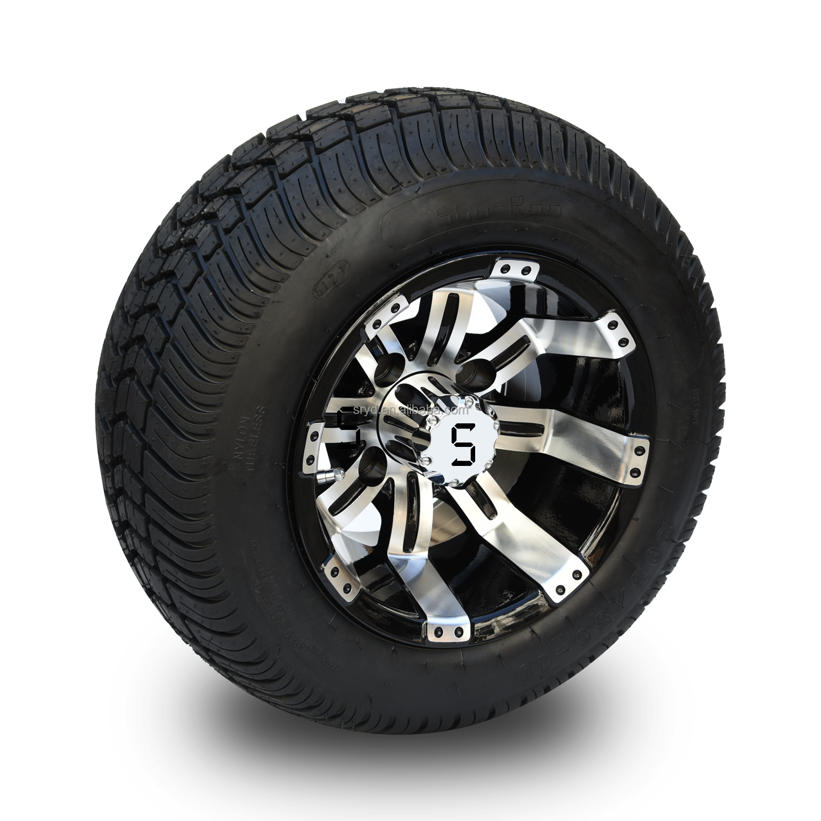 10" Tempest Low Profile Tire and Wheel Combo For Golf Cart