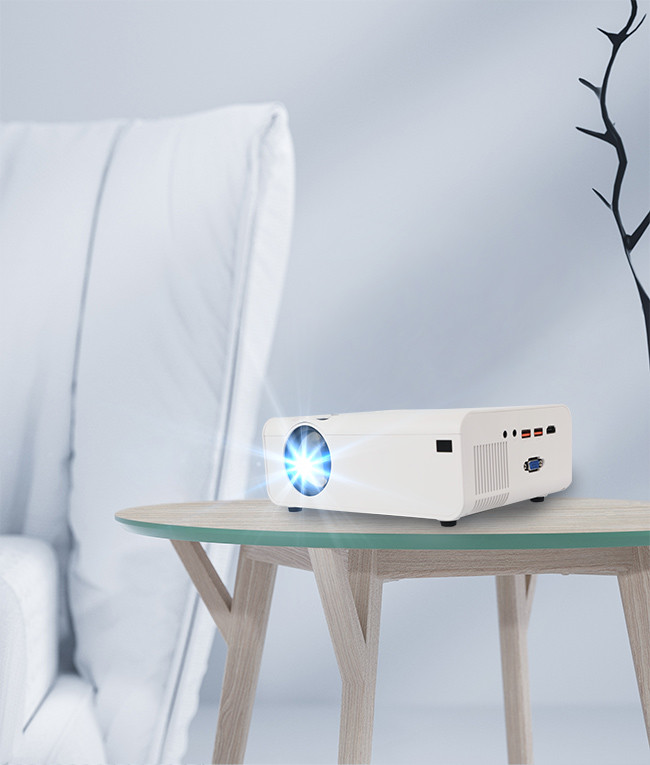 ABS Mini LED LCD Full HD 1080P Projector 200 ANSI Lumens