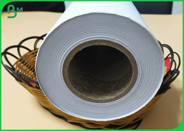 Inkjet Printing 60gsm Bond Plotter Paper Roll For Drafting Printer