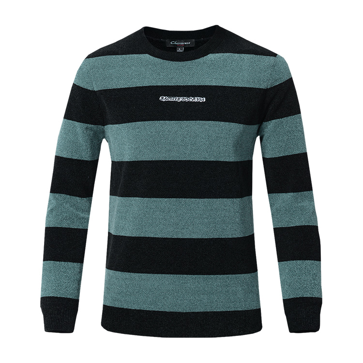 100% Polyester Mens Warm Winter Sweaters / Mens Pullover Jumper Long Sleeve