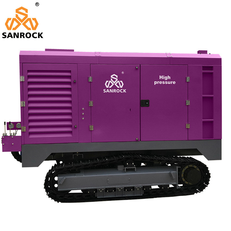 Steel Crawler Air Compressor Machine Mining Screw Air Compressor Diesel Air Compressor