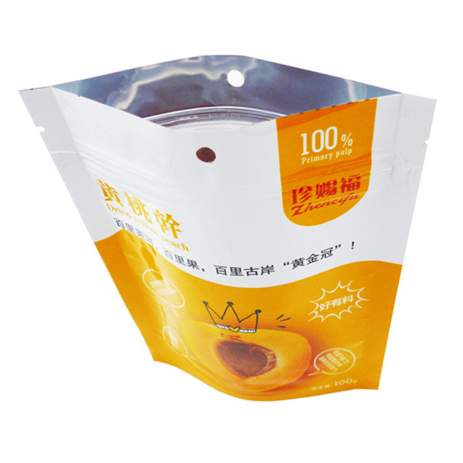 Dried Fruit Food Packaging Materials 100g PET VMPET Stand Up Zipper Bags