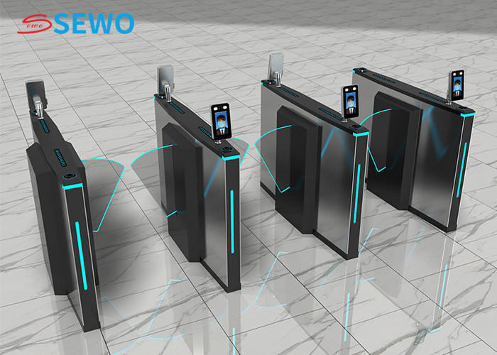 Security Flap Barrier Gates Fully Automatic Mechanism Access Control Turnstile Gate