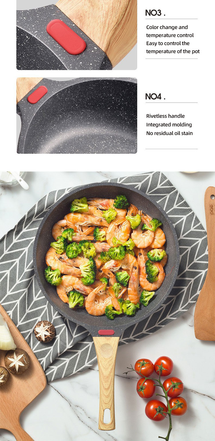 Hot Sale Cookware 24cm Cooking Pot Die-cast Aluminum Frypan Non Stick Panci Non Stick Skillet Pan