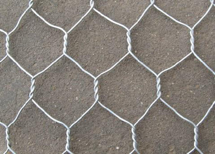 BWG16 Galvanized Hexagonal Wire Mesh , W1m Rabbit Wire Netting
