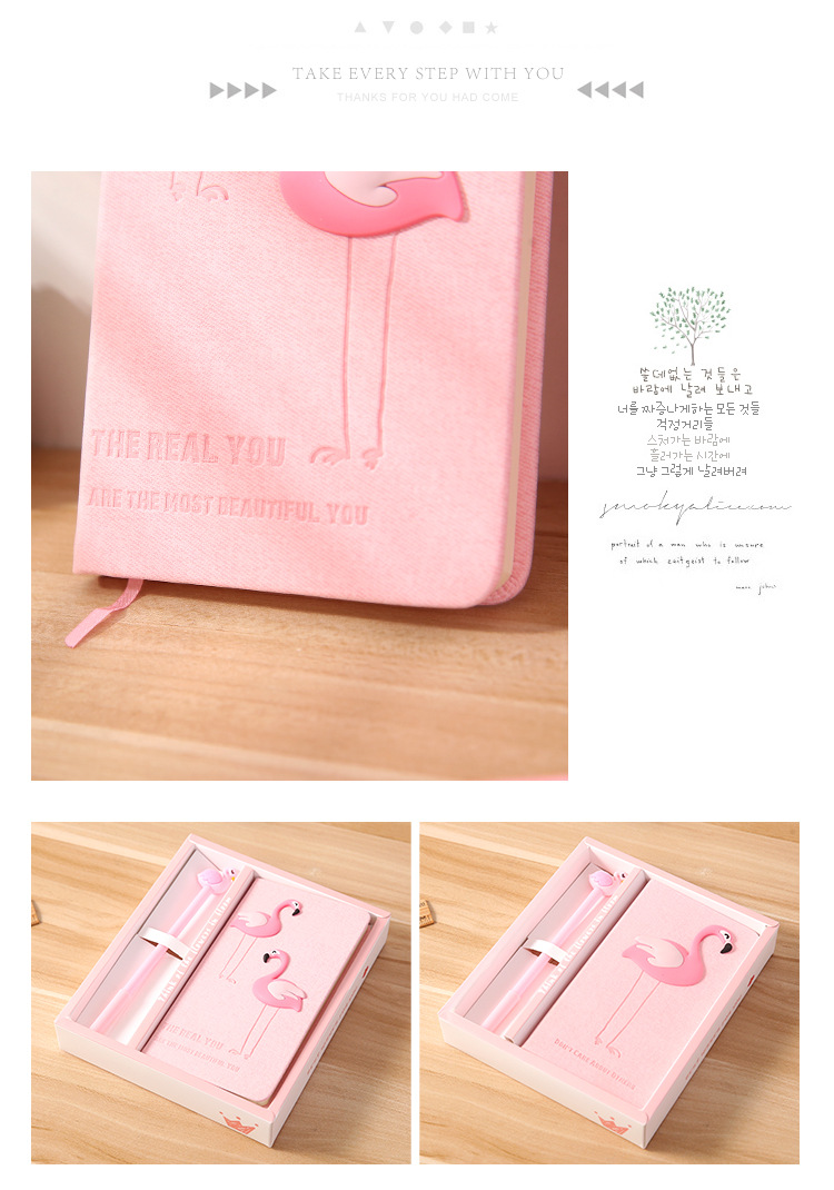 A6 Pink Spiral Hardcover Manifestation Goal Diary Journal Planner Notebook Gift Set