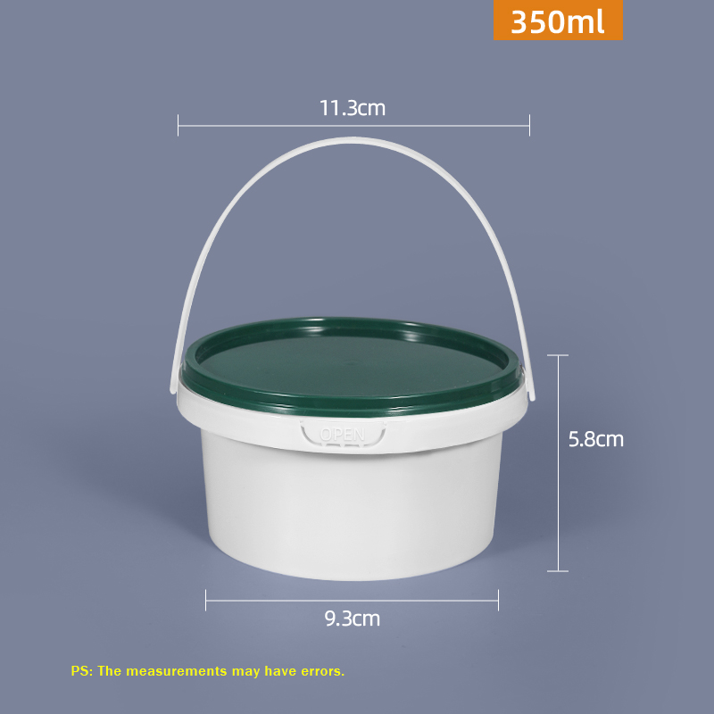Customrized Logo 350ml 500ml 700ml Disposable PP Plastic Round Food Bowl with Lid
