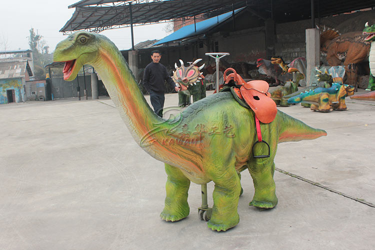 Electric Walking Dinosaur Rides Coin Operated For City Plaza CE ISO Approval