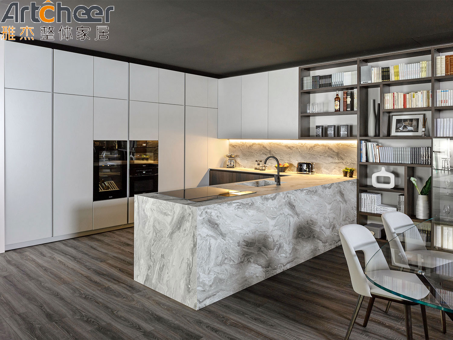 Kitchen Furniture Customized Color L Shape Kitchen Cabinets for Modern Interior Design