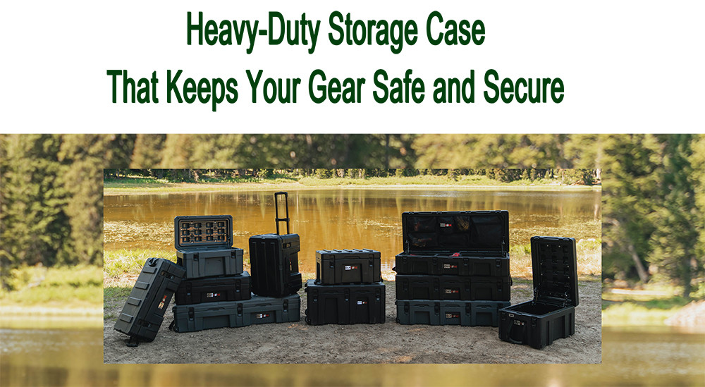 V3+ Rugged Waterproof Camping Storage Containers Stackable 232L