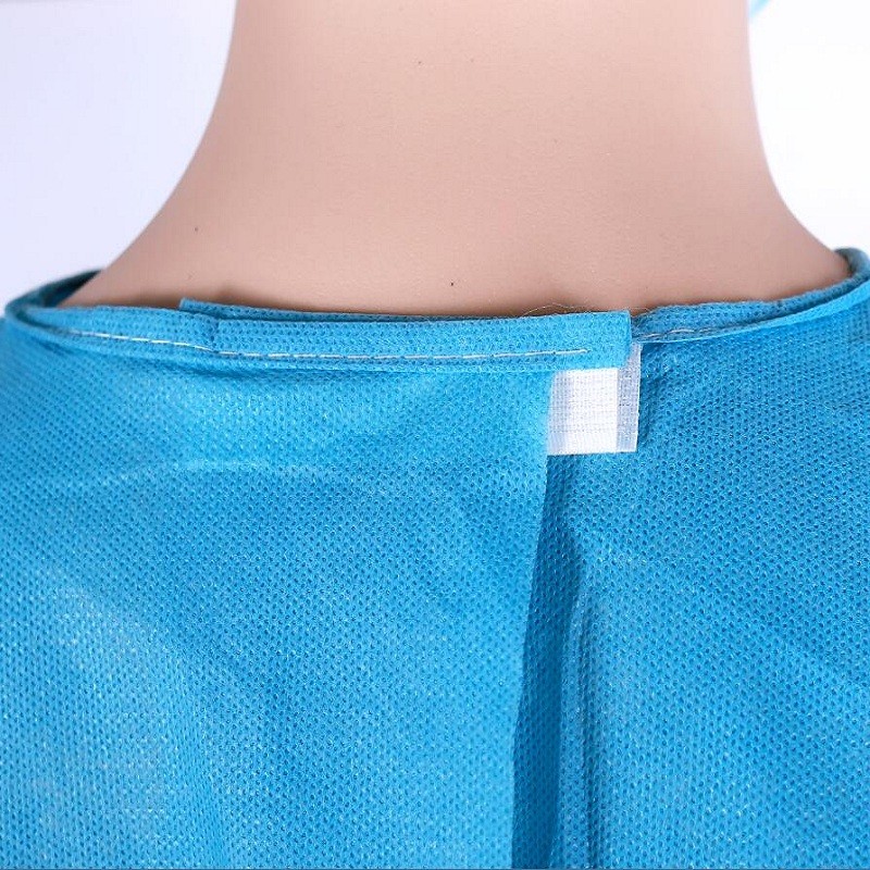 SMS Nonwoven Disposable Isolation Gowns , Unisex Disposable Dressing Gowns