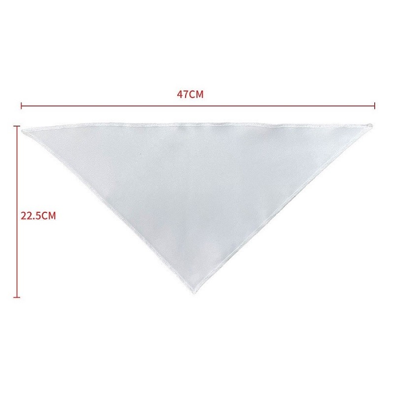 Customizable White Polyester Sublimation Blank Bibs For Babies