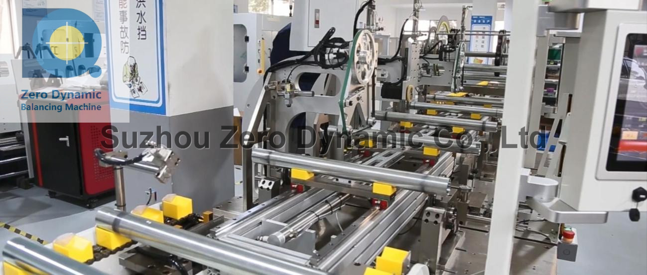 Treadmill Roller Balancing Machine with Conveying Line, Welding Balance Correction