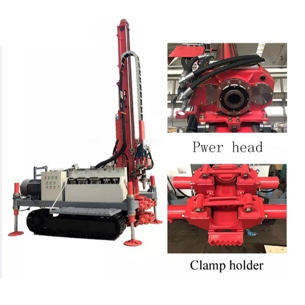 100-120 m Low-Cost Crawler Type Anchor Drilling Rig for Complex Deep Foundation in Kyrgyzstan