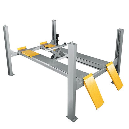 4000kg 4 post car lift with wheel alignment function w with 3D wheel aligner