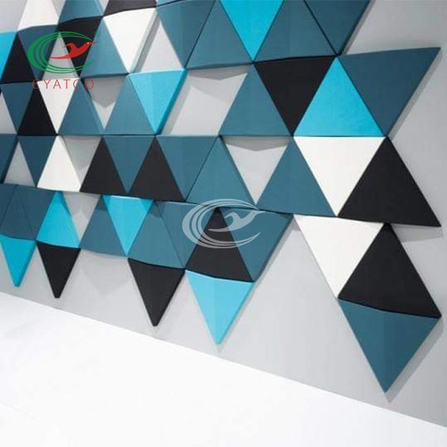 Interior Triangle Sound Dampening Panels , Multiscene Noise Cancelling Wall Panels