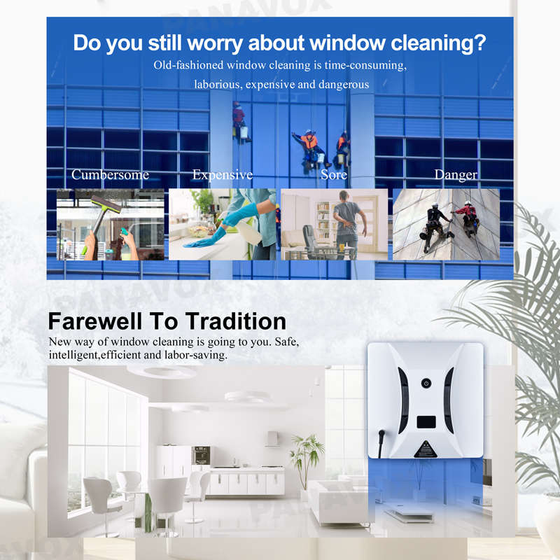 Motorized Smart Window Cleaning Robot For High Rise Buildings Household