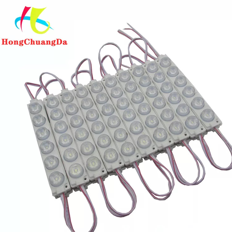 660lm 6w LED Module Strip Lights 3030 6 LEDs 12v Side View