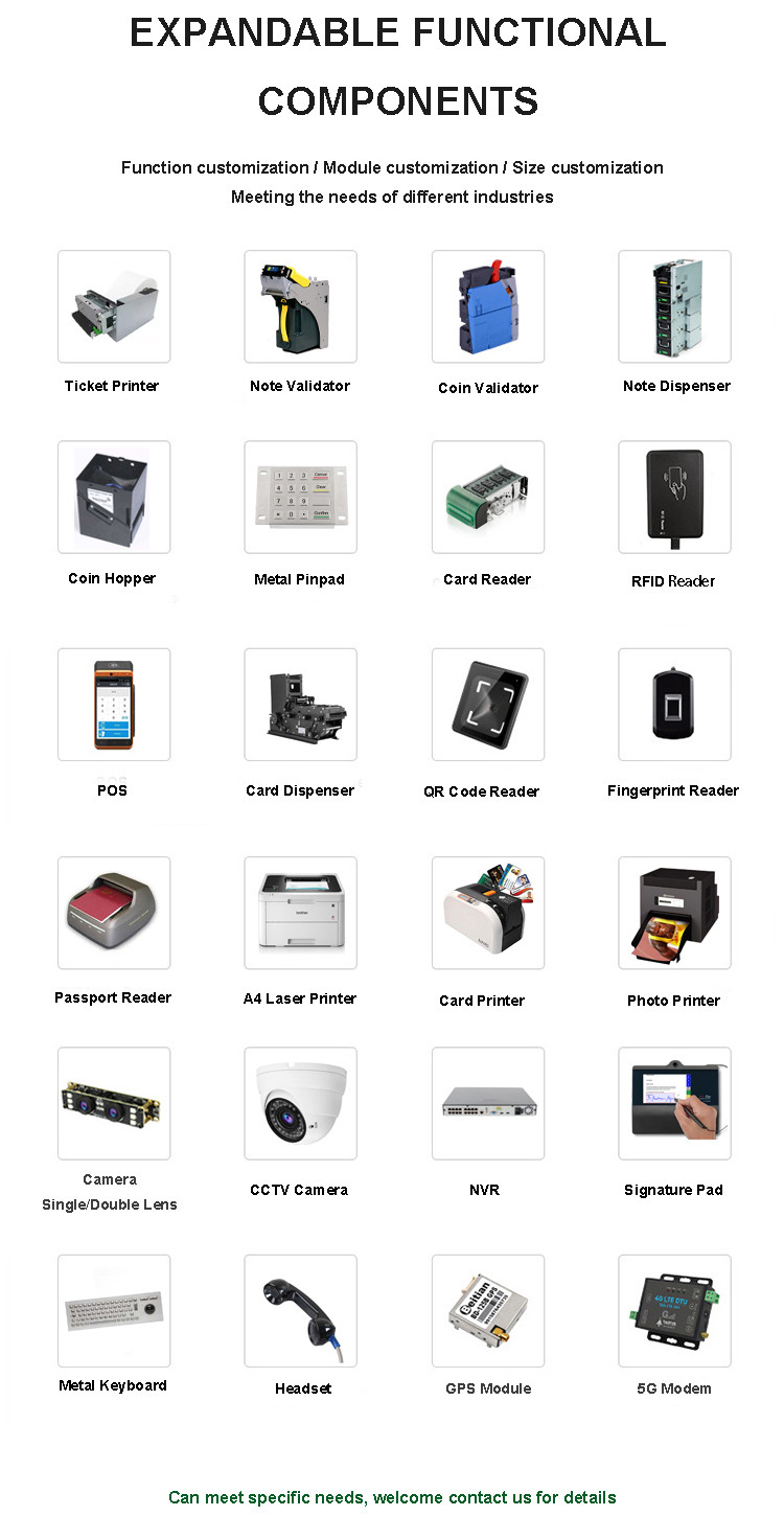All In One Self Service Kiosk Machine Android Self Service Payment Machine