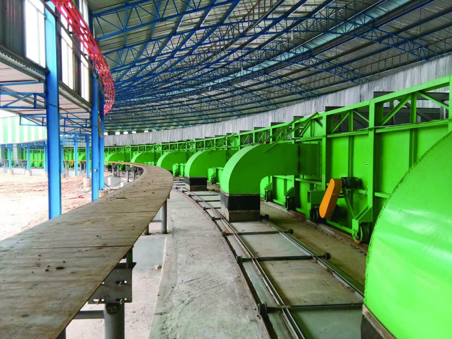 High Efficiency Mobile Kiln Circular Tunnel Kiln No Kiln Car CE UL Certificated