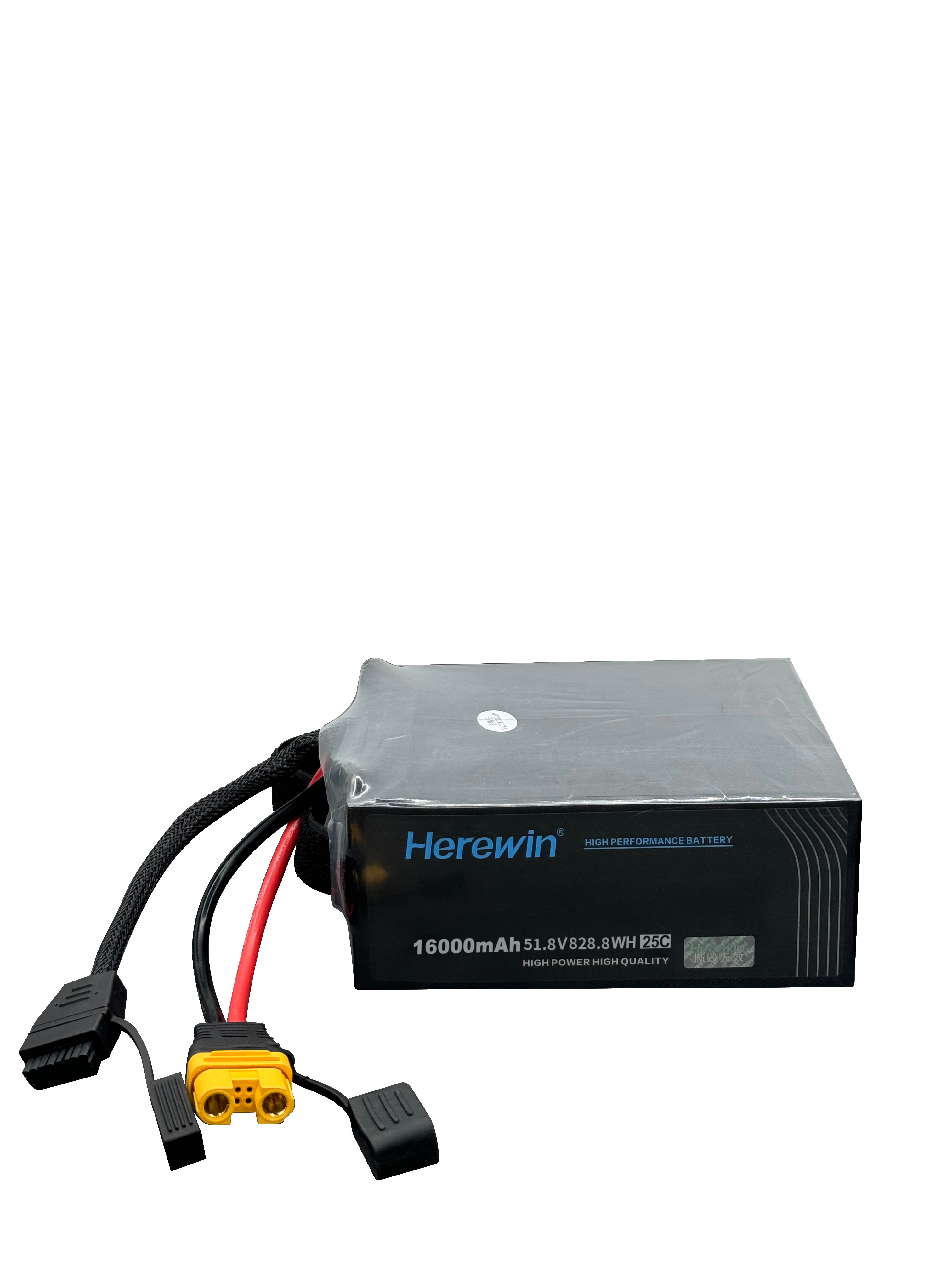 16000mAh 14S 51.8V 25C LiPo Uav Drone Battery Soft Pack 4.9kg for agricultural