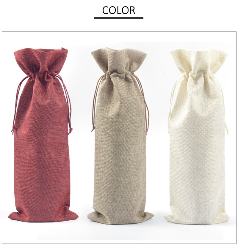Luxury Cotton Water Glass Cooler Wine Bottle Sleeve