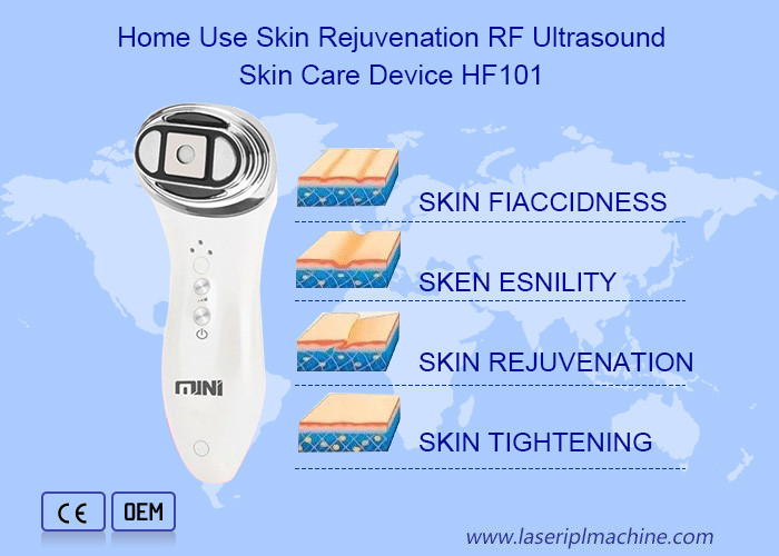 Mini Hifu Ems Vibration Beauty Device 4 Lines Facial Lifting Skin