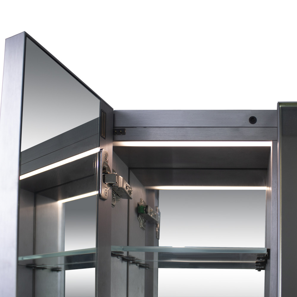 Modern Italian Bathroom Wall Cabinet Import LED Mirror Bathroom Vanity Cabinet