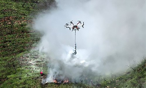 30kg Payload Customzied Long Range Fire Fighter Uav Remote Control Firefighting Fire Control Drone Can Carry Fire