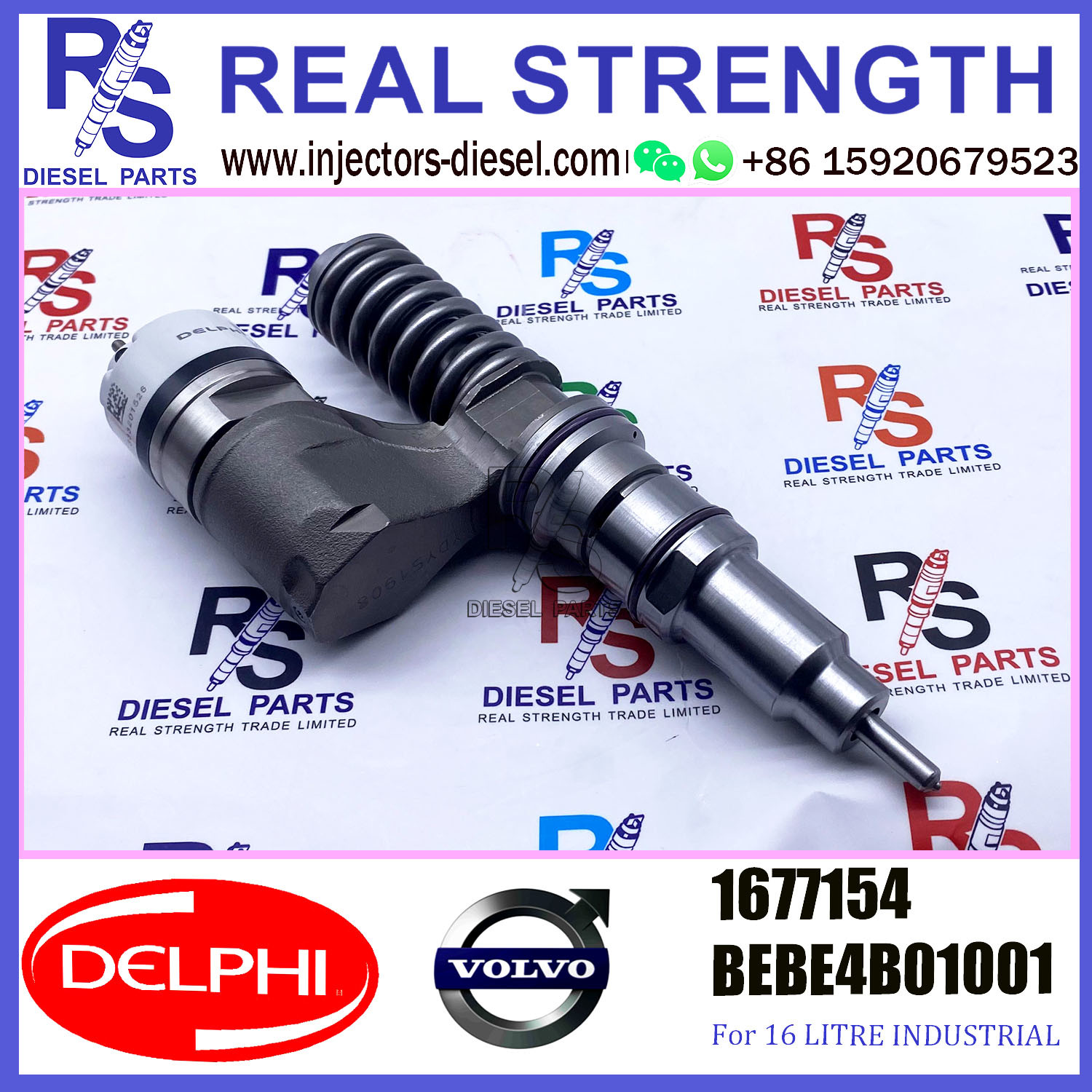 1677154 V-O-L-V Diesel Injector DELPHI BEBE4B01001 A0 For D12 3045 EURO SPEC