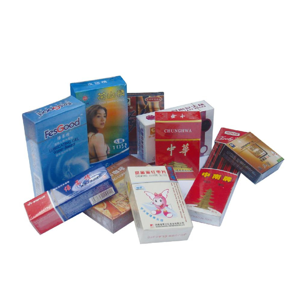Full Auto Transparent Film Packaging Machine , PVC Cellophane Film Wrapping Machine