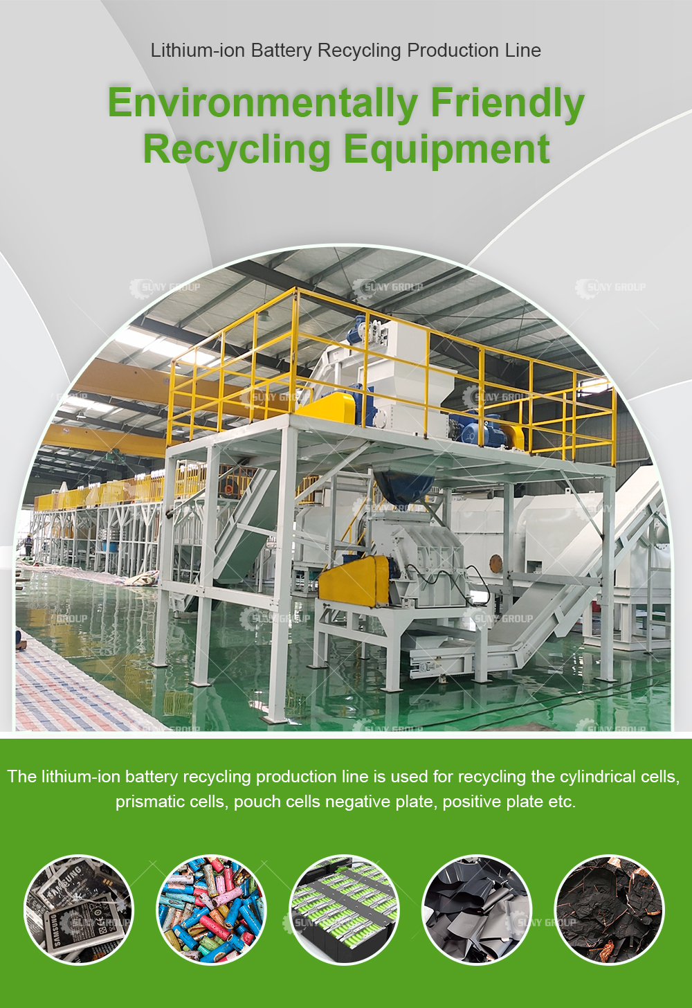 2023 Model Lithium Battery Recycling Machine For Cathode Powder From Scrap Batteries
