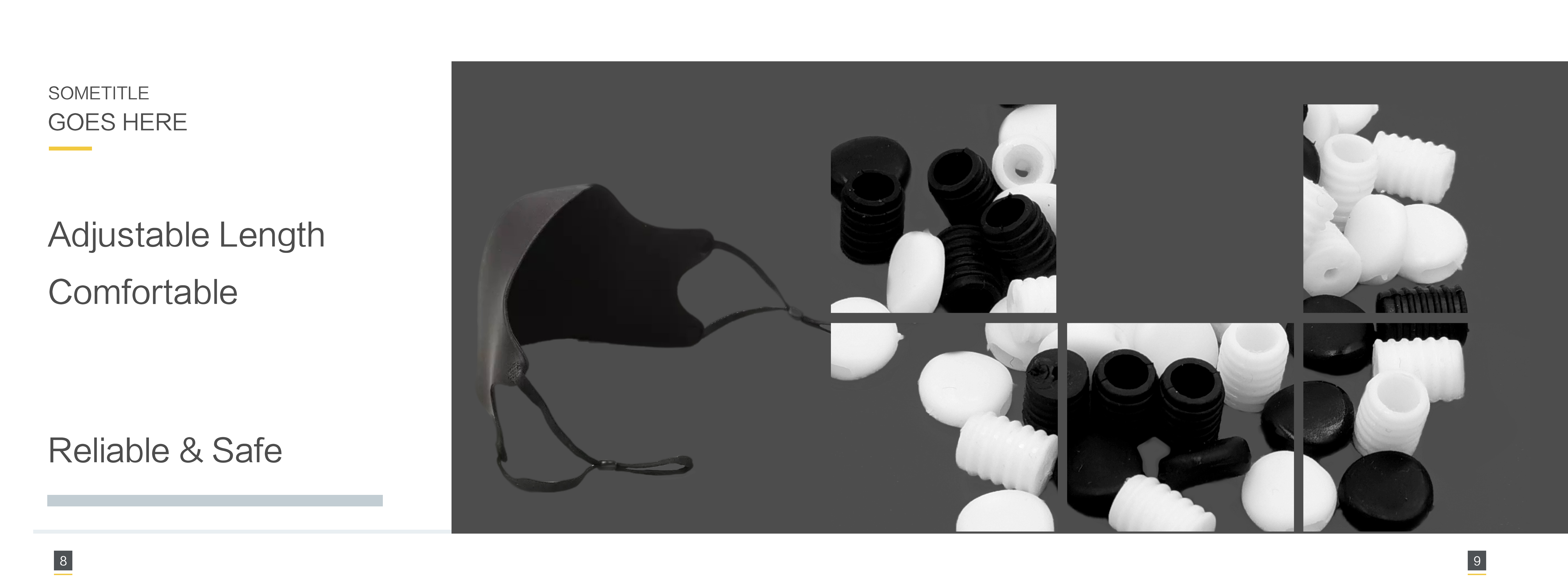 Silicone mask cord adjuster Elastic Band Stopper Brand