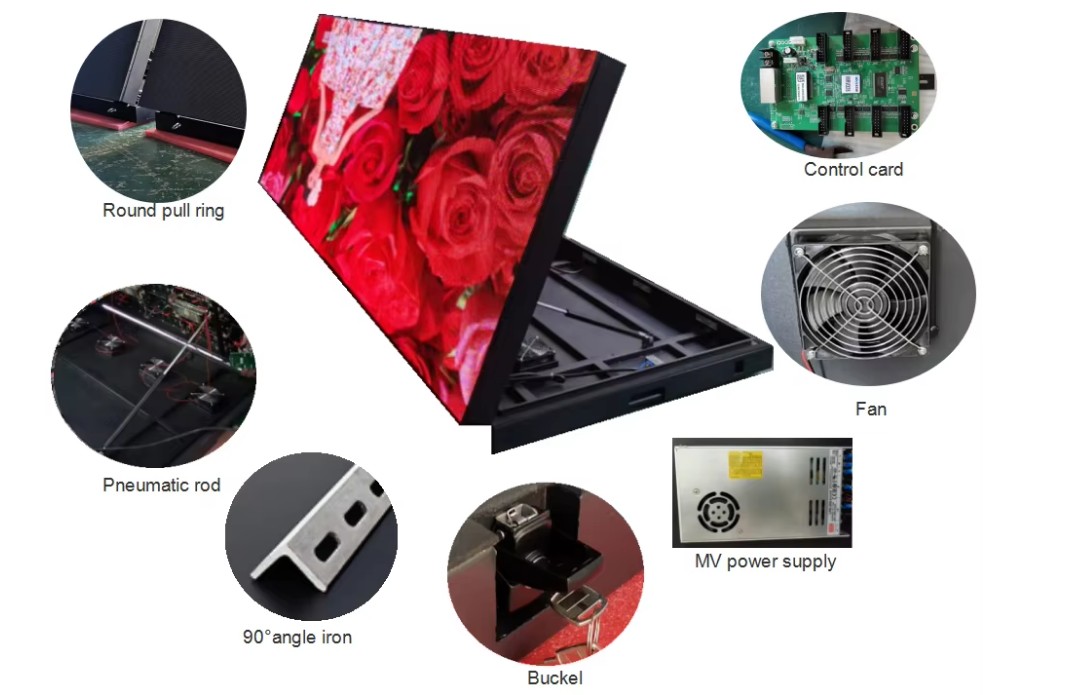 P2.6 Outdoor Front Open LED Cabinet Screen Advertising LED Display LED Wall
