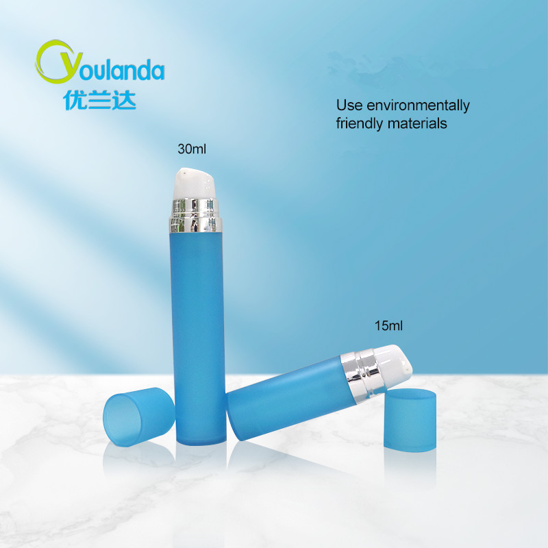 Empty PP Plastic Airless Bottle Portable Lotion Container 15ml 30ml 50ml