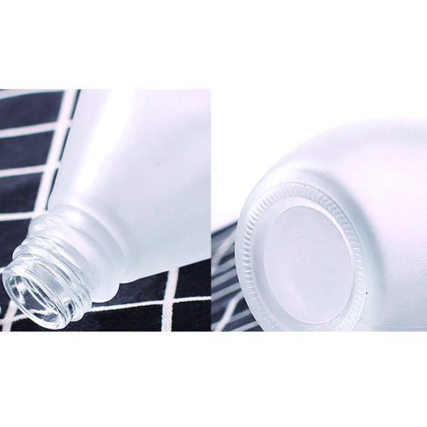 280ml Frosted Glass Bottles For Juice Milk Tea Beverage Aluminum Cap
