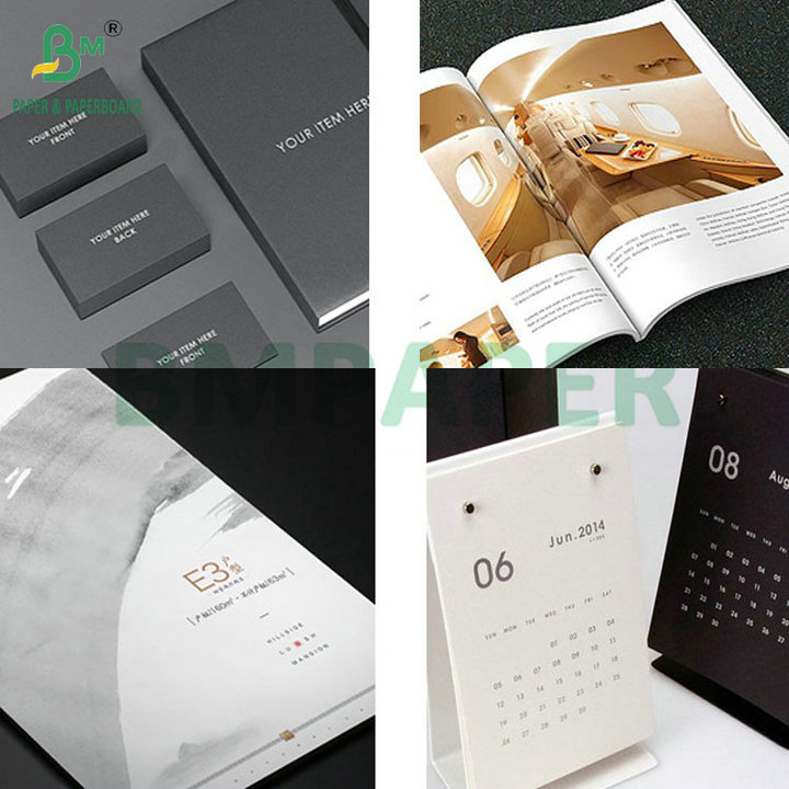 120gsm 157gsm C2S Coated Glossy Paper For Magazine Name Card  Digital Printing