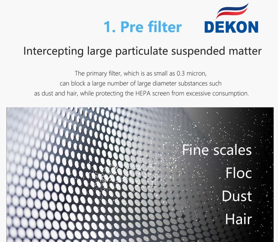 Air purifier with UV sterilization lamp H13 medical level HEPA filter WIFI control and anion generator optional